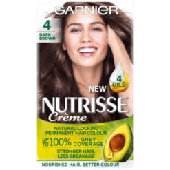 Garnier Nutrisse Creme Permanent Hair Dye - Dark Brown