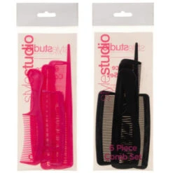 Hair Comb Set 6pc - Pink -Care Product Store 314933 style studio 6 piece comb set main