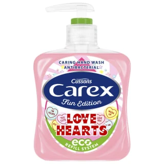 Carex Fun Edition Derma Care Antibacterial Eco Refill Hand Wash 250ml - Love Hearts 1 Carex Fun Edition Derma Care Antibacterial Eco Refill Hand Wash 250ml - Love Hearts