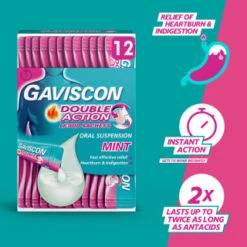 Gaviscon Double Action Liquid Sachets 12pk -Care Product Store 345488 gaviscon 12 x 10ml double action 10ml liquid sachets 2