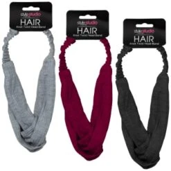 Style Studio Jersey Twist Headband - Pink -Care Product Store 346013 jersey twist headband group