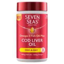 B&M Seven Seas Cod Liver Oil Capsules 120pk