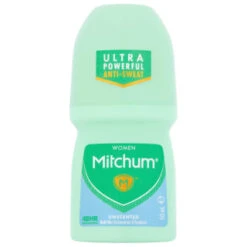 B&M Mitchum Unscented Roll On Antiperspirant 50ml
