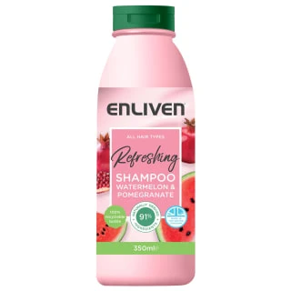 Enliven Refreshing Shampoo 350ml - Watermelon & Pomegranate 1 Enliven Refreshing Shampoo 350ml - Watermelon & Pomegranate