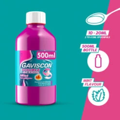 Gaviscon Double Action 500ml - Mint -Care Product Store 384992 gaviscon 500ml double action mint liquid 2