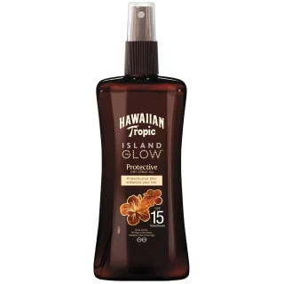 B&M Hawaiian Tropic Island Glow Spray Oil Spf 15 200ml 1 B&M Hawaiian Tropic Island Glow Spray Oil Spf 15 200ml