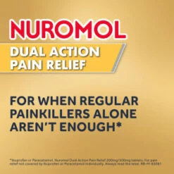 Nuromol Dual Action Pain Relief 200mg/500mg Tablets 6pk 12 Nuromol Dual Action Pain Relief 200mg/500mg Tablets 6pk -Care Product Store 388294 nuromol ibuprofen and paracetamol 6s