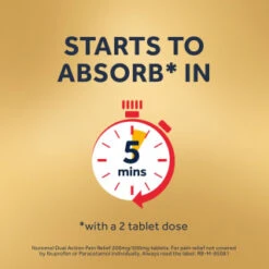 Nuromol Dual Action Pain Relief 200mg/500mg Tablets 6pk 13 Nuromol Dual Action Pain Relief 200mg/500mg Tablets 6pk -Care Product Store 388294 nuromol ibuprofen and paracetamol 6s 6