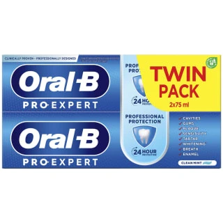 Oral B Oral-B Pro Expert Professional Protection - Twin Pack 75ml 1 Oral B Oral-B Pro Expert Professional Protection - Twin Pack 75ml